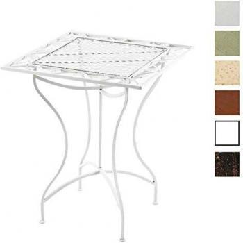 Tavolino da Giardino in Ferro Bianco Asina