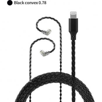 Câble de mise à niveau MFI HIFI QDC/MMCX/0.78 pour Apple C100 Lightning
