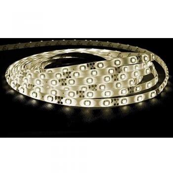 Bande LED ECD Germany 1m 60 LED/m 3528 SMD 12V Blanc Chaud Imperméable avec Alimentation 2A