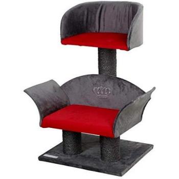 Kerbl Katzenkratzbaum Lounge Deluxe 70 cm grau-rot 81548