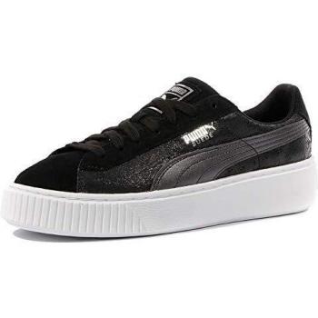 Puma Platform Suede Nera con Dettaglio Safari