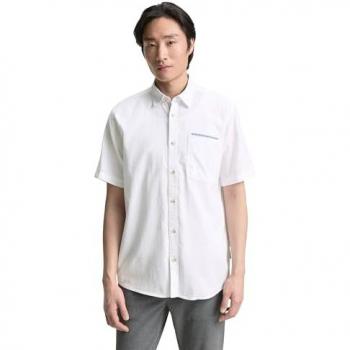 Tom Tailor Camicia Tono Smorzato: Blu Fumo/Bianco