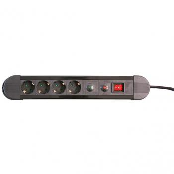 Nero Electro Dh Base a 4 Prese Protette dal Sovraccarico
