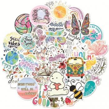 Vinilo Decorativo 50 Pegatinas – PC & Cuaderno