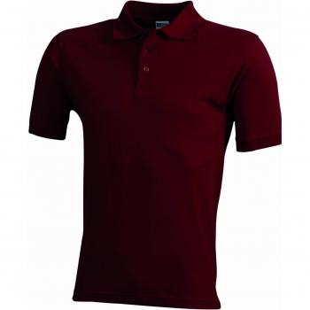 Rotweingeschmacks-Polo für Herren – James & Nicholson, XXX‑Large