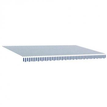 Blue/White Retractable Canopy – Vida XL 5m x 3m
