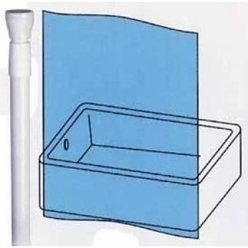 Barra cortina de baño 70-120 cm