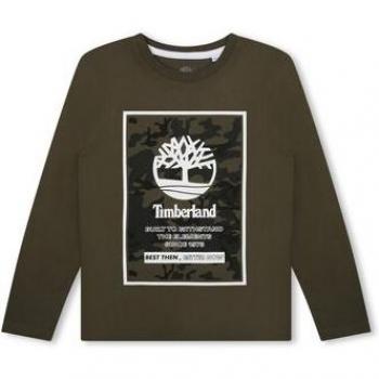 T-shirt manches longues garçon Timberland 4A vert