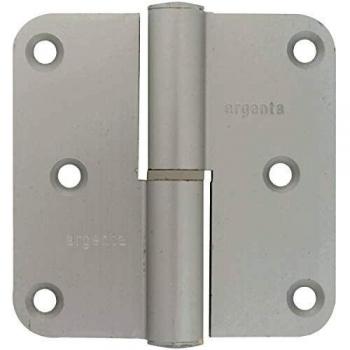 Argenta Paumelle en aluminium 80x80, finition anodisée argent