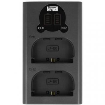 Ricarica Baterie Fotocamera Newell DL‑USB‑C 2 Canali Nero