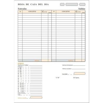 T-133: Talonario de Caja para Arqueo (Sin Copia)