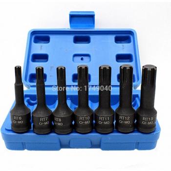 CR-MO 7-Piece Impact Ribe Bit Socket Set