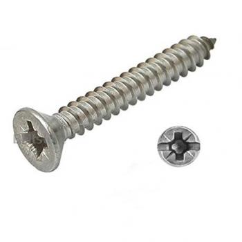 A2 Stainless Steel 8 mm Wood Screw (CSK), 50‑Piece Pack, 2″ Length