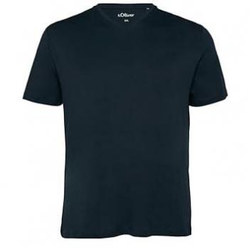 S.Oliver Basic T-Shirt mit Logo