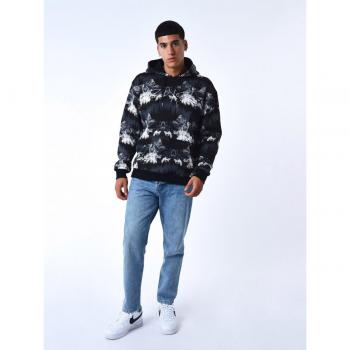 Sweat Oversize à Capuche avec Motif Paysage