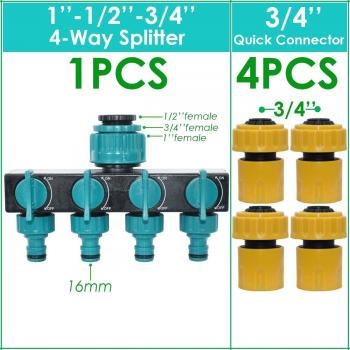 KESLA Garden Hose Splitter with Shut Off Valve