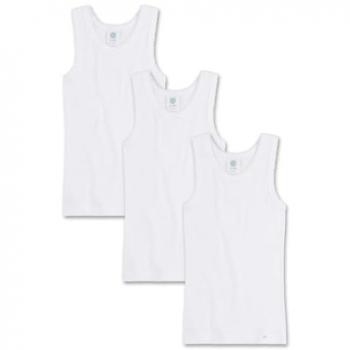 Sanetta Bio-Baumwolle Mädchen-Unterhemd 3er Pack Gr. 152