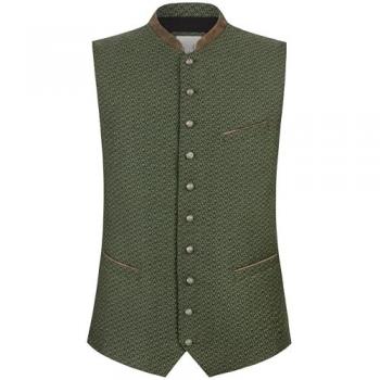 Trachten‑Weste Hudson Herren (82 % Polyamid, 15 % Viskose, 3 % Leder) – Stockerpoint Classics
