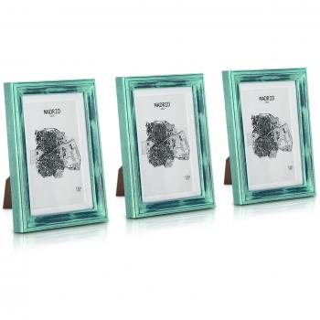 Set di 3 Cornici Casa Chic Lancaster in Legno per Foto 17 x 12 cm