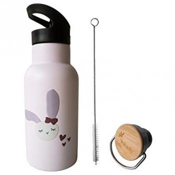 Kikadu Trinkflasche Hase Rosé, 350 ml