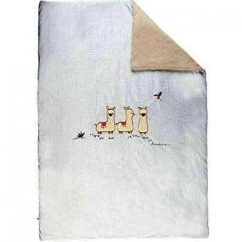 Coperta in velluto per lettino 100 x 140 cm