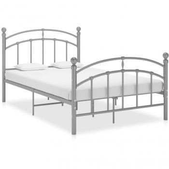 VidaXL Cadre de Lit Sommier à Lattes Lit Adulte Double Métal 120x200 cm