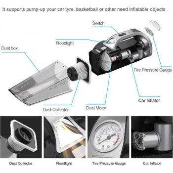 Portable 12V Car Vacuum Cleaner