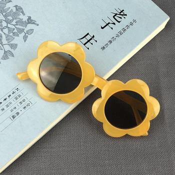 Runde Blumen Sonnenbrille für Kleinkinder mit UV-Schutz
