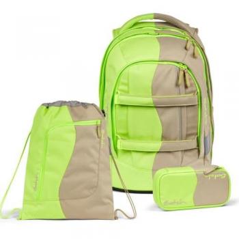 Satch Schulrucksack Pack (3tlg., mit Schlamperbox und Sportbeutel)