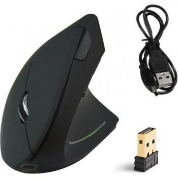 Wireless Vertical Mouse with USB Receiver