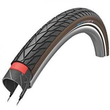 Neumático para bicicleta XLC StreetX PP 47-622 28x1.75 negro/marrón Reflex PP