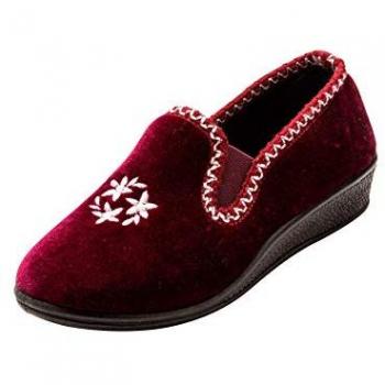 Pédiconfort Damen Ballerina Samt – Feine Pailletten-Version