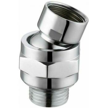 Chrome Ball Joint Adjustable Shower Head Arm (Angle)