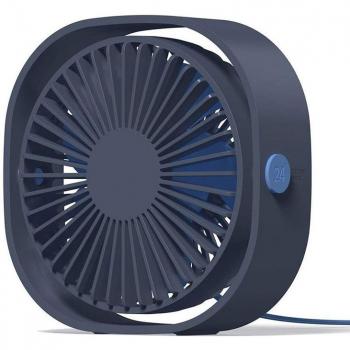Persönlicher Mini USB Ventilator mit 3 Geschwindigkeiten und drehbarem Kopf für Büro und Auto