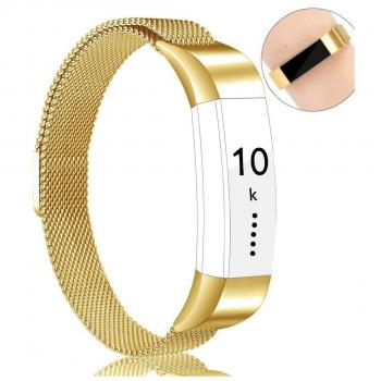Bracelet Vancle en Acier Inoxydable Milanaise pour Fitbit Alta HR et Alta, Réglable, Fermeture Magnétique