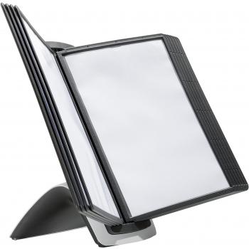 A4 Document Display and Storage Desk Solution in Black