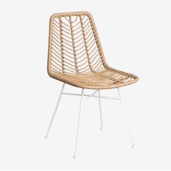 Chaises de salle à manger en rotin synthétique Gouda