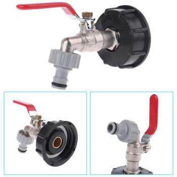 Adaptador de tanque IBC a manguera de jardín