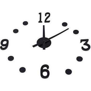 Horloge murale DIY noire