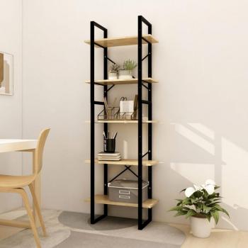 Pinewood 5-Tier Book Shelf 60x30x175 cm