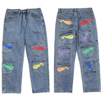 Trendige Jogger Denim Hosen