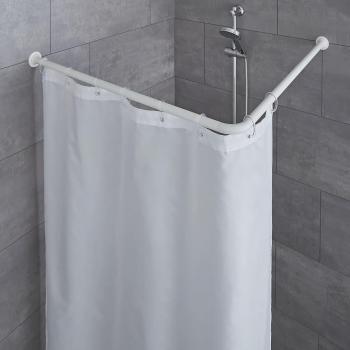 Barre de douche compacte Kleine Wolke, 90 cm × 90 cm, finition blanche