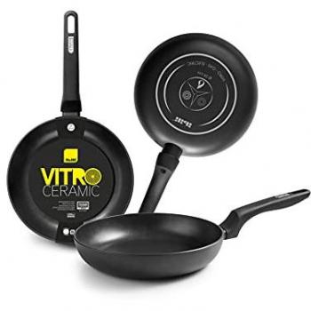 Pán Ibili 24 cm Plateado, Recubrimiento Vitrocerámico y Antideslizante