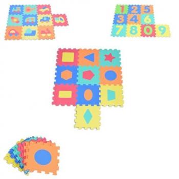 Moni Puzzlematte 10-teilig, 32 x 32 cm, gelb