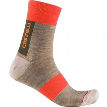 Calze Velocissima Castelli Termiche Grigio Argilla Rosso S-M