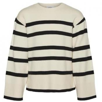 Pullover Vero Moda Girl 'VMSABA' cioccolato / bianco