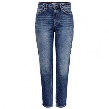 Only Jeans Veneda Life MOM, Talla XS/34, Denim Oscuro