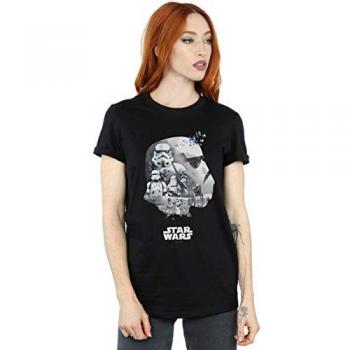 Vintage Stormtrooper Montage Boyfriend T-Shirt – Dark Grey