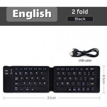 Mini Bluetooth Folding Keyboard B033 with Touchpad for iPad, Phone, Tablet