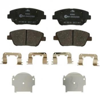 Set di pastiglie freno ATE 13.0460-5660.2 con avvisatore sonoro e accessori per KIA Optima / K5, anteriore